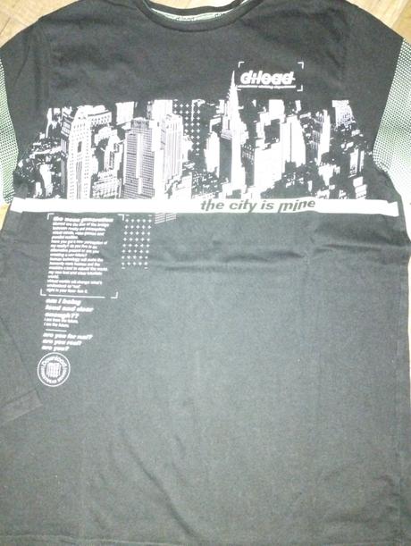 Čierne tričko s aplikáciou, c&a,182