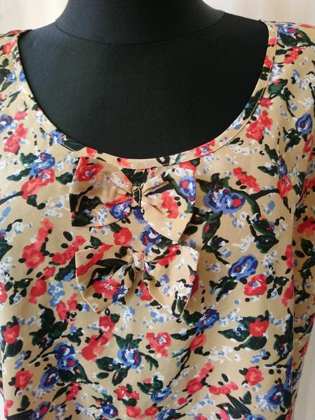 Dámsky top s farebným kvetinovým motívom, george, george,l