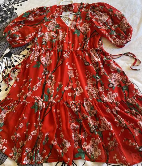 Letné podšité kvetové šaty bodyflirt v. 42, bonprix,42