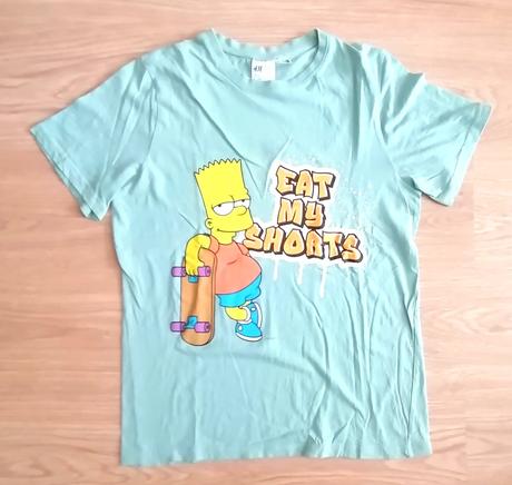 Chlapčenské letné pyžamo simpsons, veľ. 170, h&m,170