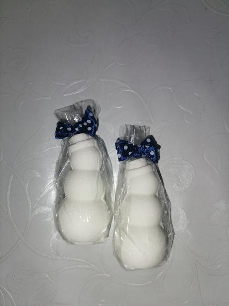 Šumivé bomby do kúpeľa - biely snehuliak mix,