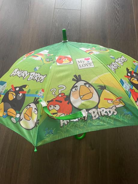 Krásny detský dážnik angry birds, 