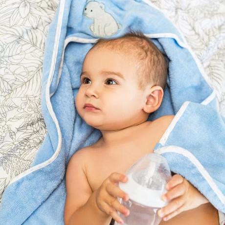 Babyono velúrová osuškana kúpanie s kapucňou85x85,