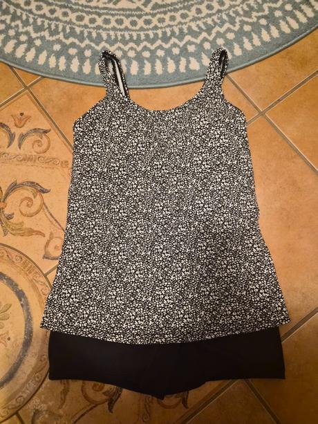 Damske.,dievc plavky tankini v.xs/s, decathlon,s