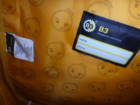 Kvalitná žltá školská taška,