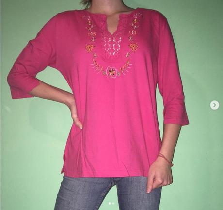 Krasna tunika, tricko s dlhym rukavom, magnet,m