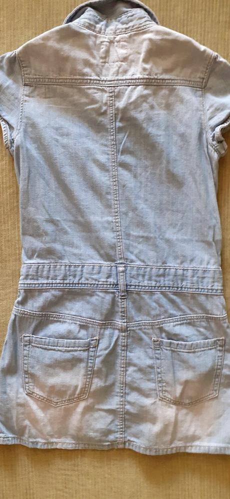 Riflove šaty, h&m,128