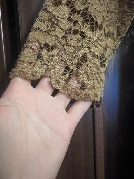 Hnedé čipkované šaty esoline, esoline,l