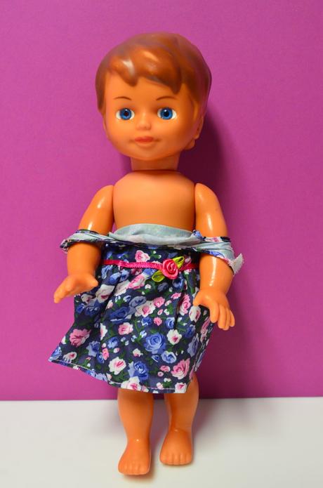 Retro bábika lenka gumotex, 