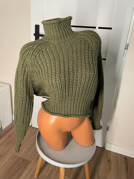 Khaki sveter, h&m, xs, h&m,xs