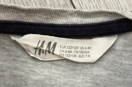 Dopravné tričko veľ. 122, h&m,122