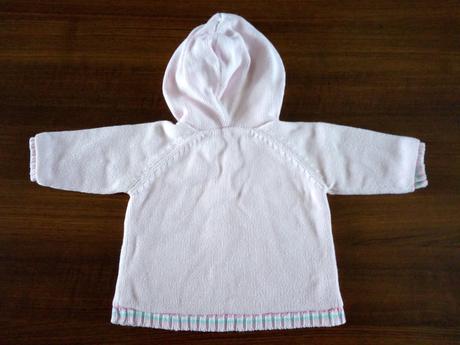 Ruzovy teplejsi svetrik 3-6 mes. s fareb.gombikmi, george,62