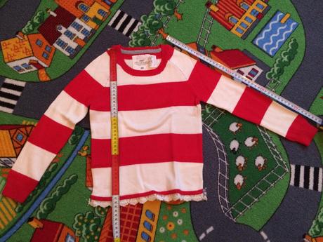 Nenosený dievčenský svetrík, h&m,110