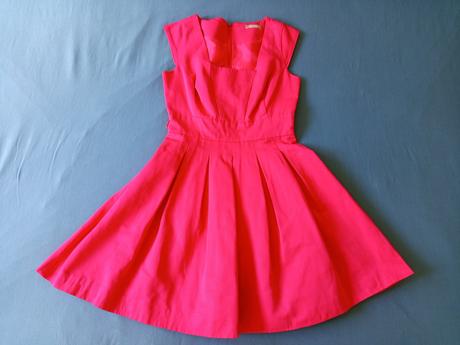 Krásne malinovo cervene saty top stav, orsay,36