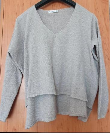 Mango volny oversize sveter s v, mango,l
