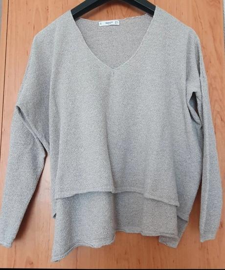 Mango volny oversize sveter s v, mango,l