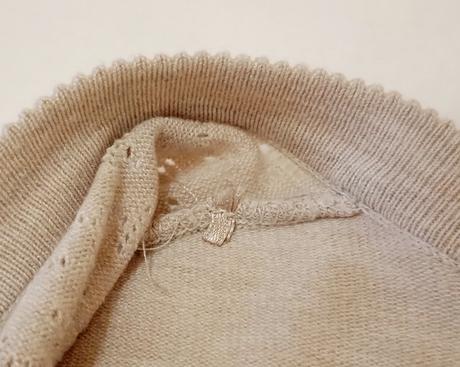 Béžový svetrík so stuhou, orsay,s