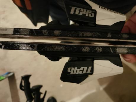 Lyže techpro 120 + paličky, 120-129 cm