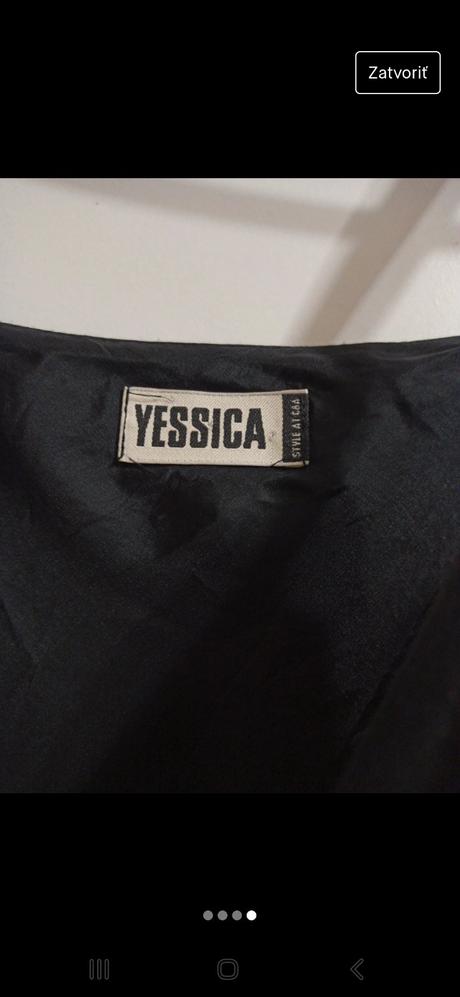 Dlhé čierne šaty, xs