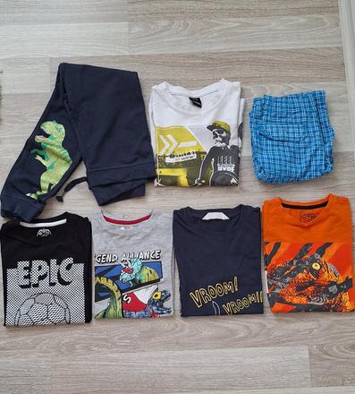 Tričká, tepláky, kraťase, 122–134