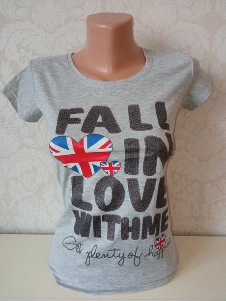 Dievčenské tričko s potlačou a nápisom, 158