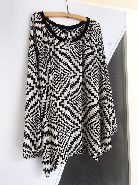 Blúzka s geometrickým vzorom, 4xl