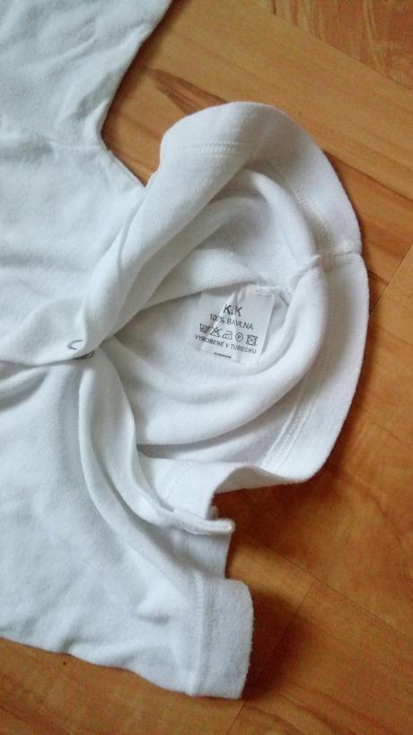 Bavlnená košieľka s výšivkou + nové body, 68–80