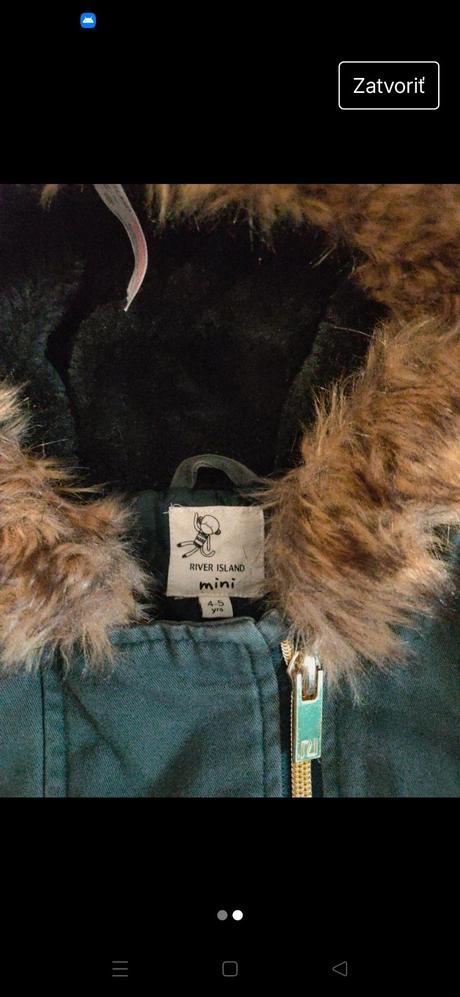 Dievčenská vetrovka river island 4-5 rokov, river island,110