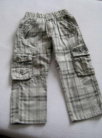 Sivé nohavice na gumičku,nenosené, 98