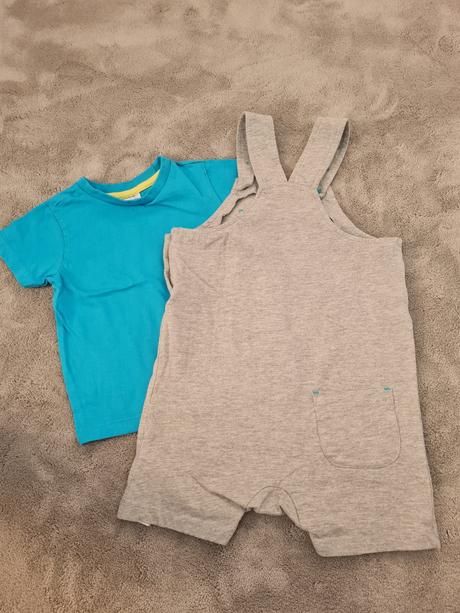 Letna súprava tricko a traky pre chlapceka, bonprix,92