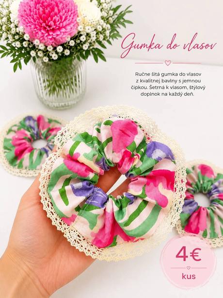 Scrunchies gumičky do vlasov - rôzny vyber, 