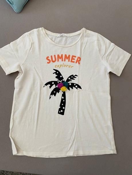 Dievčenské tričká h&m 4 ks, h&m,134