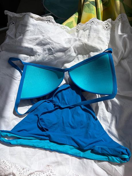 Calzedonia bikiny plavky l krasna modra dvojdielne, calzedonia,l