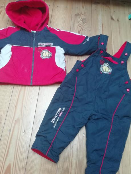 Zimný komplet oteplovacky a bundička, frog,74