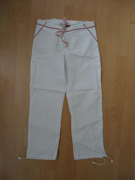 Biele 3/4 nohavice, xs