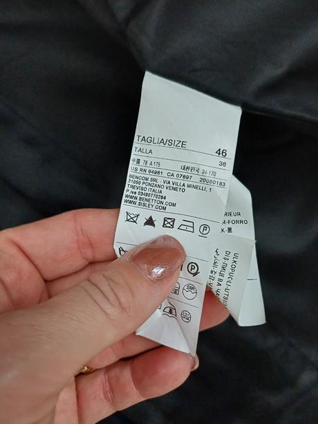 Nadčasový kabát benetton, č.m, benetton,m