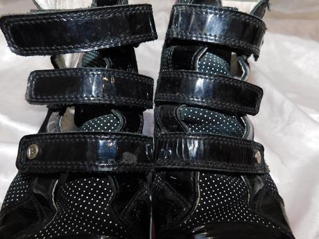 Trendy dámske kožené tenisky, 38