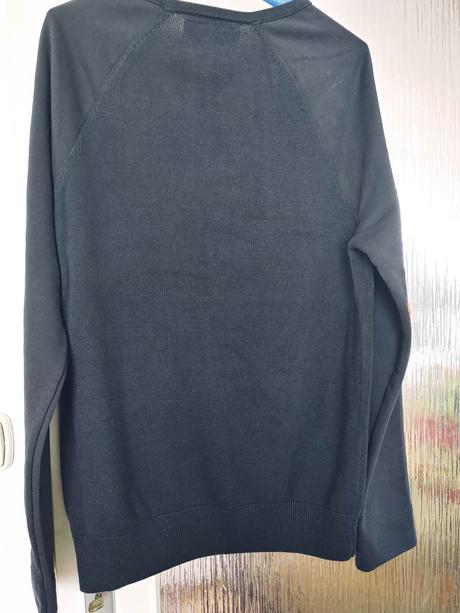 Čierny kvalitný pánsky pulover-angelo litricos c&a, l