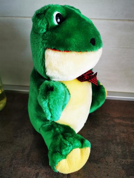 Plyšová žaba - maňuška, 