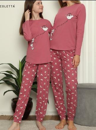 Dámske bavlnené pyžamo, l / m / s / xl / xs