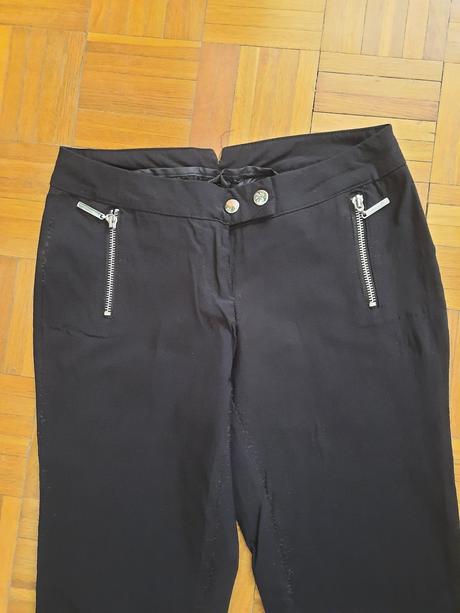 Dámske elastické nohavice, s