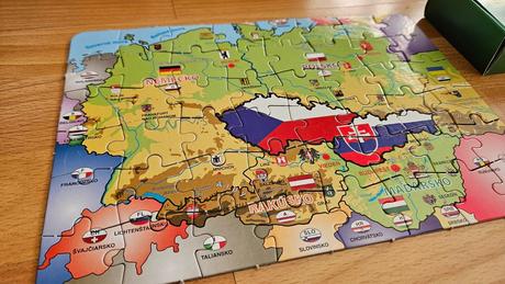 Puzzle ceskoslovensko, 29x20 cm, 