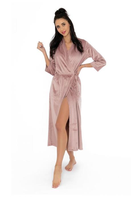 Dámsky župán velúrový leptir, l / xxl