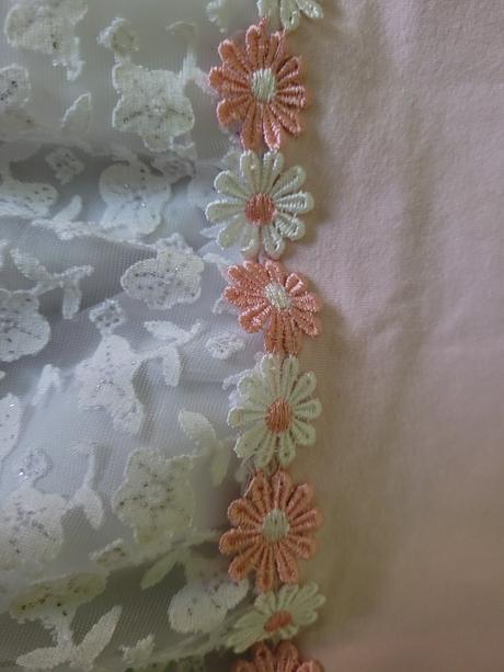 Šaty bielo-ružové veľ.104, 104