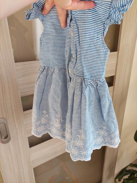 Šatky so všitym bodynkom, primark,68