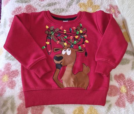 Vianočné mikiny cez hlavu, 1 bluey, h&m,98
