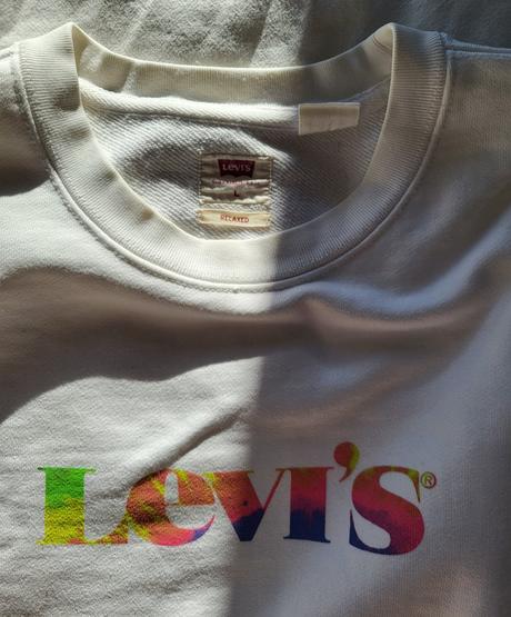 Biela mikina, levis,l