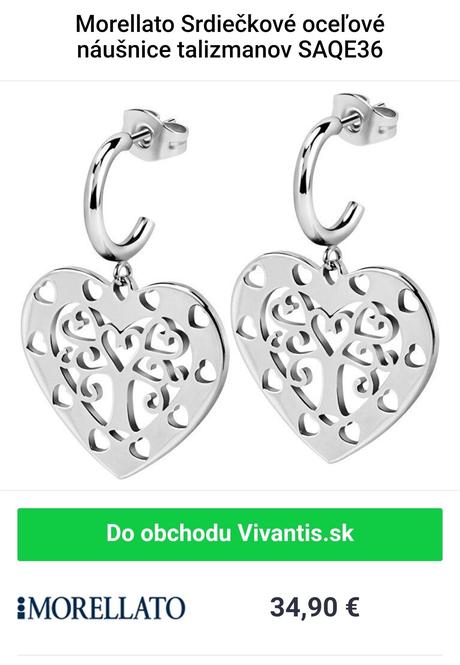 Náušnice morellato, morellato