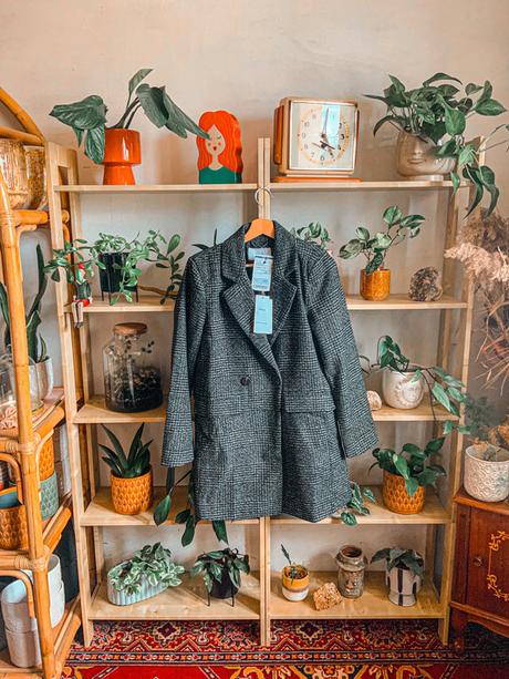 Karovany kockovany kabát vila, s