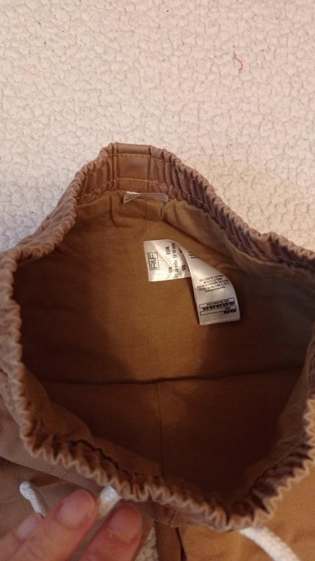 Krásne hnedé nohavice podsite, f&f,86